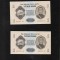Set Mongolia 2 x 1 tugrik 1955 unc consecutive