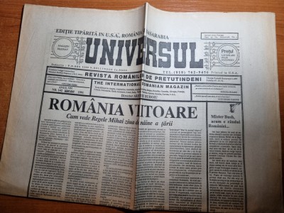 universul aprilie 1991-cum vede regele mihai romania viitoare foto