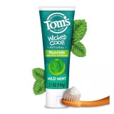 Pastă de dinți pentru copii Toms Of Mine Wicked Cool, mentă bl&acirc;ndă, cu fluor, 145 g