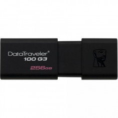 Stick memorie Kingston DataTraveler 100 G3, 256 GB, USB 3.1, Negru foto