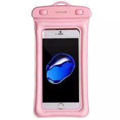 Husa Waterproof Subacvatica pentru telefon Universala Roz USAMS foto