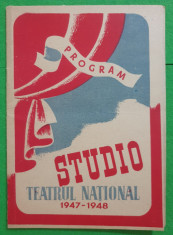 Program Teatrul National 1947-1948 foto