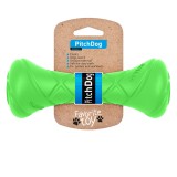 PitchDog, Gantera din spuma pentru caini, 19x7cm, verde, Pitch Dog