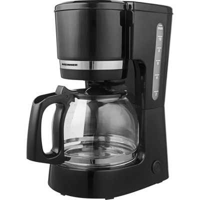 Cafetiera Heinner HCM-800BK, 800W, 1.5L, sistem anti- picurare, functie mentinere cald, indicator nivel apa, Negru foto