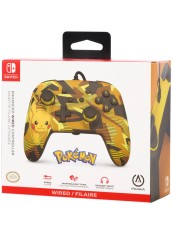 Controller Powera Enhanced Wired Camo Storm Pikachu NSW