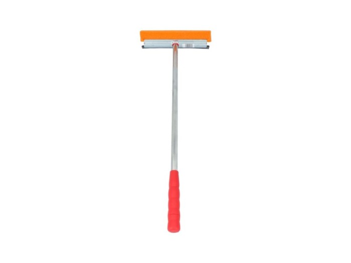Racleta spalat geamuri auto, Carpoint, cu burete si lamela cauciucata, latime 22cm , maner metalic de 60cm