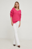 Cumpara ieftin Answear Lab pulover femei, culoarea roz