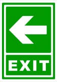 Semn exit spre directie in stanga