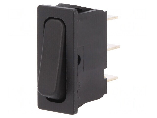Rocker SPDT 2 ON-ON 10A/250VAC negru IP40 fără 1833