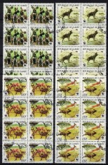 8X GUINEEA 1987 - Fauna, animale pe cale de disparitie/ serie completa (2 img)
