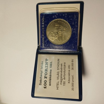 Moneda comemorativa 100 forinti Ungaria 1983 BU foto