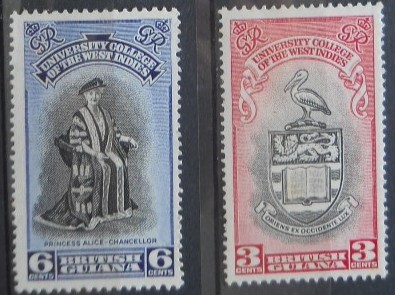 BRITISH GUIANA 1951 SERIE MH foto