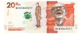 Columbia 20 000 Pesos 2020 P-461f.2 Seria BC83863257