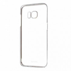 Pachet husa pentru Samsung Galaxy S6 Edge Slim Plastic tare cu folie de protectie gratis