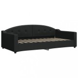 Cumpara ieftin Cadru de pat, negru, 100 x 200 cm, material textil