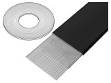Cablu 3M bandă 1,27mm litat Cu PVC negru 30,5m 16x28AWG