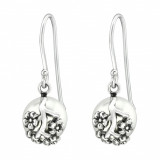 Cercei argint, Perla cu Floare, Perla White, A4S37061