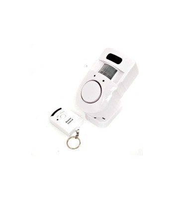 Detector miscare cu alarma incorporata +telecomanda foto