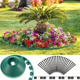 Separator gazon lungime 10 metri latime 5 cm 30 pini montaj culoare verde