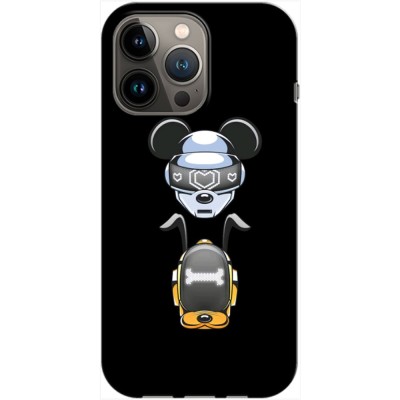 Husa compatibila cu Apple iPhone 14 Plus model Daft Mouse, Silicon, TPU, Viceversa foto