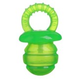 Jucarie pentru caini, forma de suzeta, verde lime, 8 cm, CMCLASS