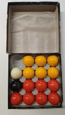 Set 15 bile biliard englezesc, 57.2 mm - SECOND foto