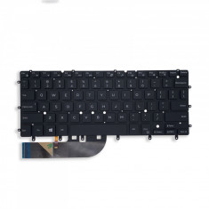 Tastatura Laptop, Dell, XPS 13 9343, 9350, 9360, 0DKDXH, DKDXH, NSK-LS0BW, cu iluminare, layout US