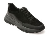 Pantofi sport EPICA negri, 2511A1, din piele naturala