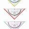 Echer/raportor16 Cm Cu Grip 3 Combinatii De Culori My Pen