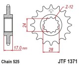 Cumpara ieftin Pinion transmisie fata JT Sprockets JTF1371, 14 dinti