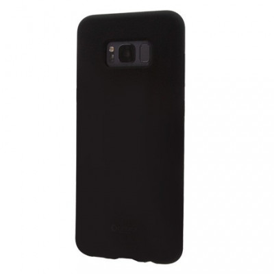 CAPAC PROTECTIE SPATE CELLARA DIN SILICON COLECTIA SOFT PENTRU SAMSUNG S8 - NEGRU foto