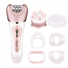 Epilator 4in1 ZEPHYR ZP 1811 E, 4 Capete, 2 viteze, Fara fir, Roz/Alb foto