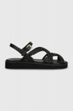 See by Chlo&eacute; sandale Sansa femei, culoarea negru, cu platforma, SB42051B