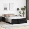 VidaXL Cadru de pat cu saltea Negru 140 x 200 cm Piele artificială 3399429