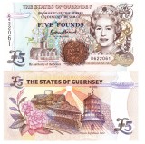 Guernsey 5 Pounds 2023 P-56d Seria 6220061