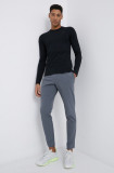 Under Armour Pantaloni 1366215 bărbați, culoarea gri, material neted