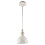 Suspensie Suki LY-3366, 1 x E27, alb + auriu, moderna
