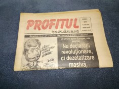 REVISTA PROFITUL ROMANESC 6 APRILIE 1992 foto