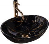 Lavoar pe blat Rea Sofia Black Marble