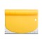 Taietor aluat 15 x 10.5 cm Flippy, 2 in 1, lama otel inoxidabil, maner din ABS, gradat, paleta plastic, galben