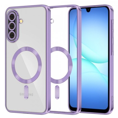 Husa MagSafe pentru Samsung Galaxy A17 4G / A17 5G, Techsuit, Luxury Crystal, Mov Deschis foto