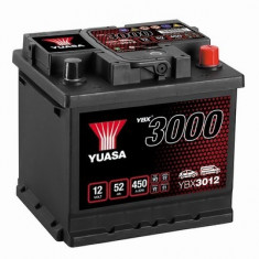 Baterie Yuasa 12V 52AH/450A YBX3000 SMF (R+ Standard) 207x175x190 B13 (pornire)