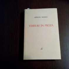 ADRIAN MANIU - Versuri in proza - Editura pentru Literatura, 1965, 382 p.
