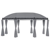 Gossi pavilion cu perdele, antracit, 520x349x255 cm