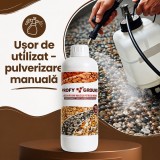 Adeziv Profesional impermeabil pentru piatra decorativa si mulci, Profy Ground, fixare puternica, acrilic - 1 Litru