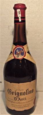 61- VIN ROSU GRIGNOLINO D&amp;#039;ASTI VINI TIPICI PIEMONTE, recoltare 1964 cl 72 gr 13 foto