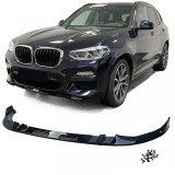 Bara spoiler frontal de performanta lucioasa neagra, potrivita pentru BMW X3 G01 2017-2021 Performance AutoTuning