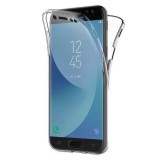 Husa Full TPU 360&deg; (fata + spate) compatibila cu Samsung Galaxy A7 2018, Transparent