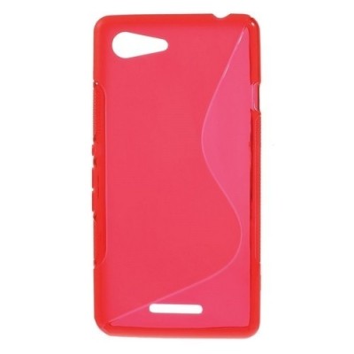 Husa SONY Xperia E3 - S-Line (Rosu) foto