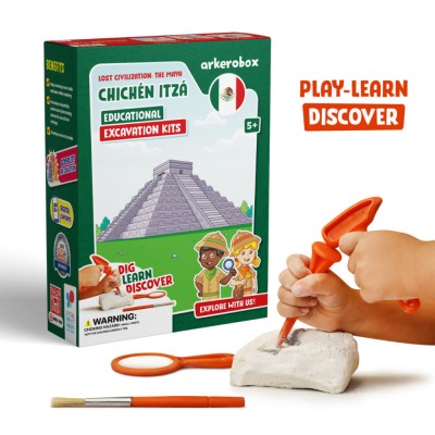 Arkerobox - Set arheologic educational si puzzle 3D, Chichen Itza foto
